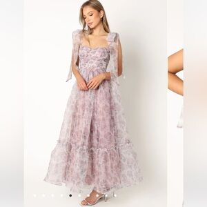 Petal & Pup FLORET MIDI DRESS - DARK PURPLE